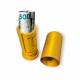 Puzzlebox cylinder labyrint til pengegaver og geocaching - 3D printet - Guld