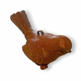  Fugl geocache beholder med rum til bison - 11cm - 3D printet - Brun