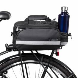  Cykeltaske til bagagebærer med siderum, regncover og bærerem - 27l