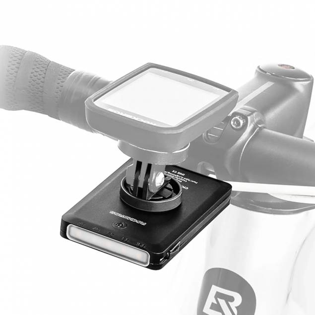 2-i-1 cykellygte og powerbank m 2-i-1 kabel og Garmin mount - 5000mAh - 150lm 2-i-1 cykellygte og powerbank m 2-i-1 kabel og Garmin mount - 5000mAh - 150lm