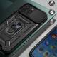 Hybrid Armor Camshield cover til iPhone 13 Pro - Blå