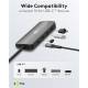 Goobay slank 4-i-1 USB-C hub med 4x USB-C 3.2 til data - 10 Gbit/s