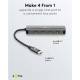 Goobay slank 4-i-1 USB-C hub med 4x USB-C 3.2 til data - 10 Gbit/s