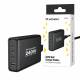 Wozinsky 240W GaN oplader med USB-A / 3 x USB-C