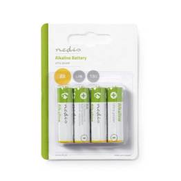 Nedis alkaline AA batterier - 4 stk