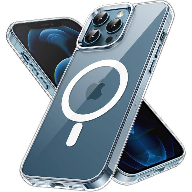 Ekstra beskyttende iPhone 15 Pro Max MagSafe cover - Gennemsigtigt Ekstra beskyttende iPhone 15 Pro Max MagSafe cover - Gennemsigtigt