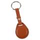 AirTag holder til nøglering i kunstlæder - Brun
