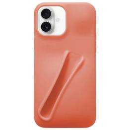 iPhone 16 Lipstick Silicone 3D Phone Case(Orange)
